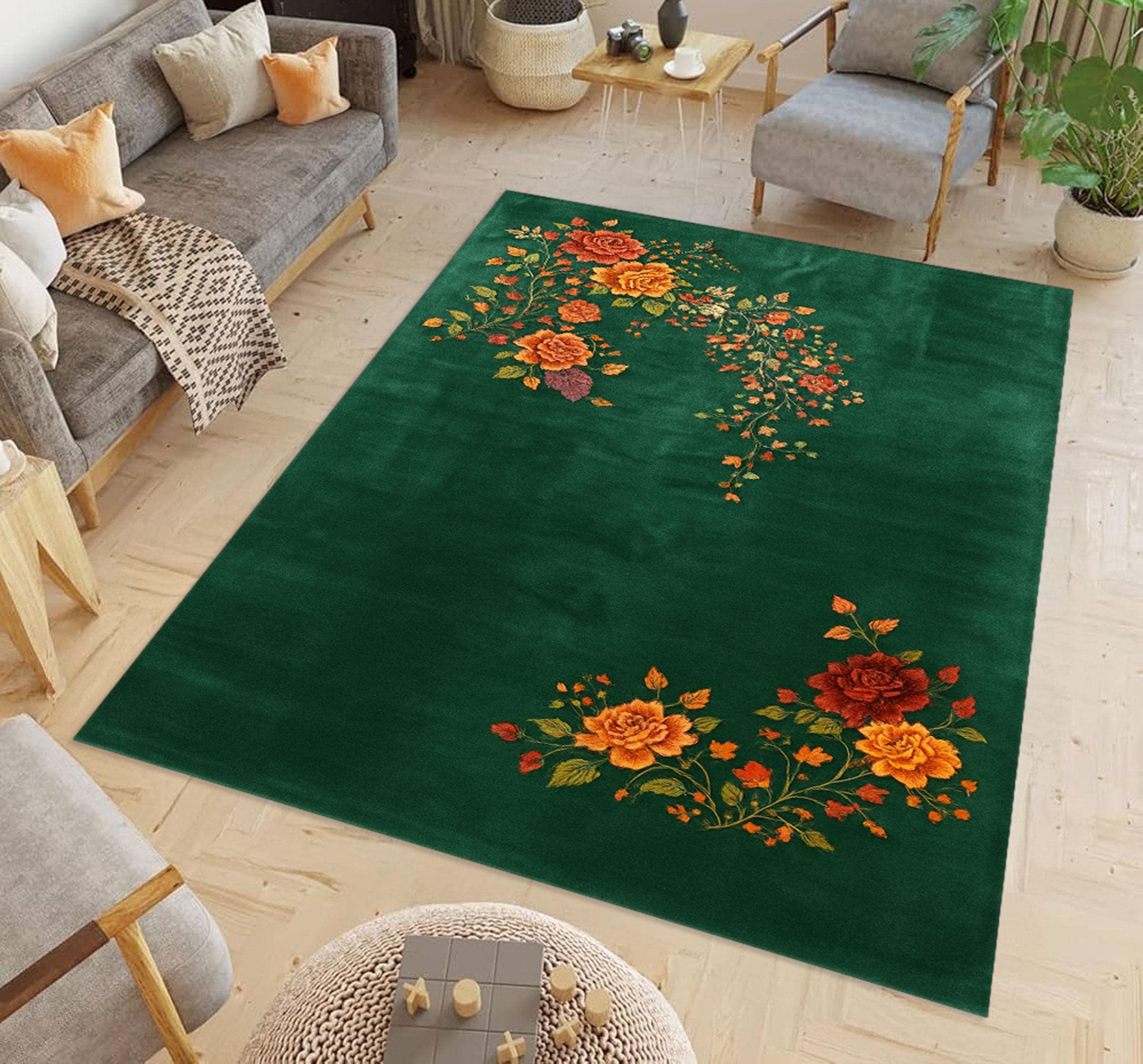 トルコ絨毯 花柄 - Etsy 日本