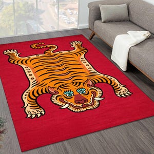 Tiger Skin Rug - Etsy