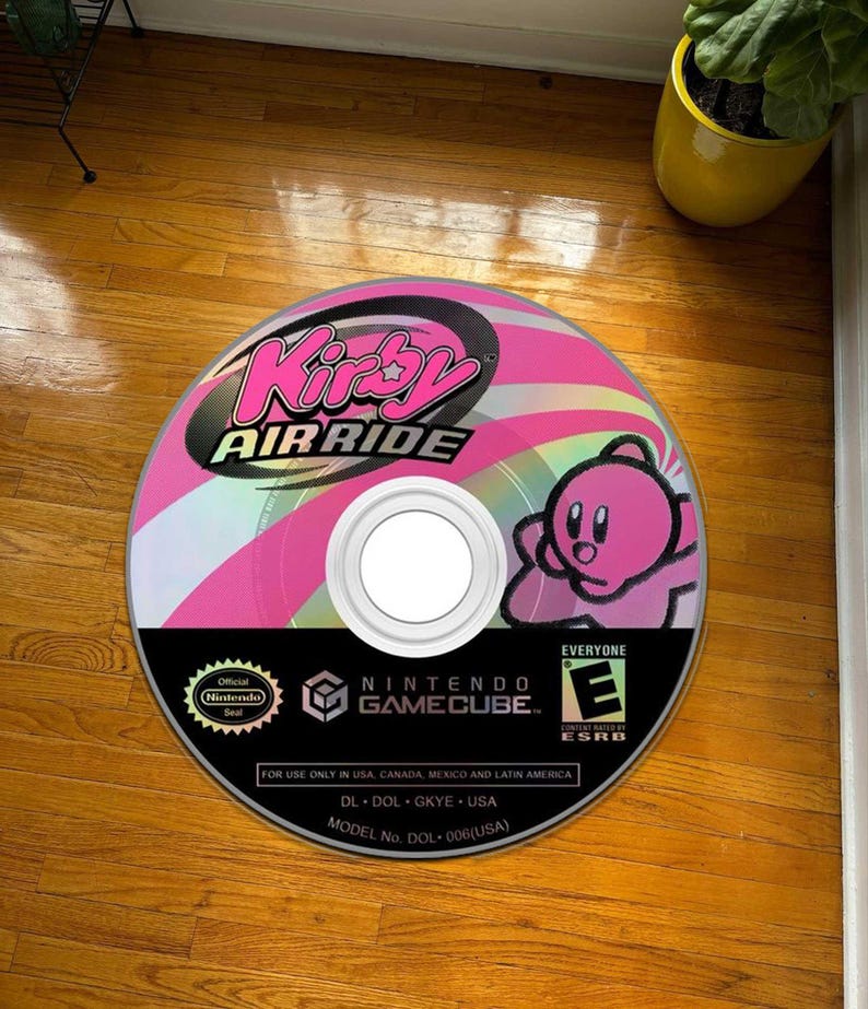 Gamecube Rug Kirby Rug,kirby Rug,girl Room Decor,pink Room Decor,cute Kirby Rug,kids ...