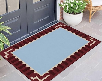 Outdoor Door Mat, Southwestern Entryway Rug, Geometric Welcome Mat, Patio Floor Mat, Digital Printed Outdoor Doormat,printed rug