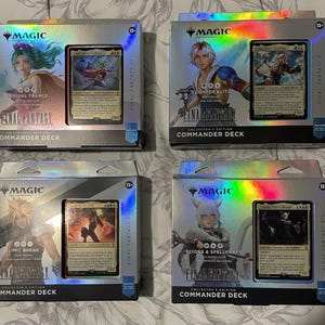 マジック：ザ・ギャザリング ファイナルファンタジー コレクターズ・コマンダーデッキバンドル – プレミアムデッキ全4種 – MTG x ファイナルファンタジー クロスオーバー