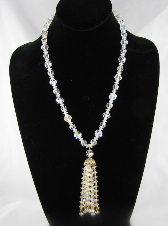 Crystal Tassel Necklace