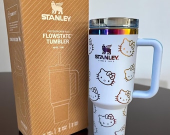 Vaso láser personalizado HK Stanley de 40 oz, tapa hermética, doble pared, un regalo ideal para ella, ideal para Navidad.