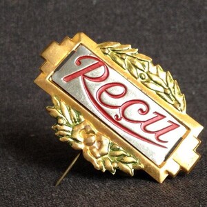 Bestehen ! Antiker französischer eleganter goldener Pin. Abschluss Belohnung Geschenkidee und Schmuck machen Spaß finden.