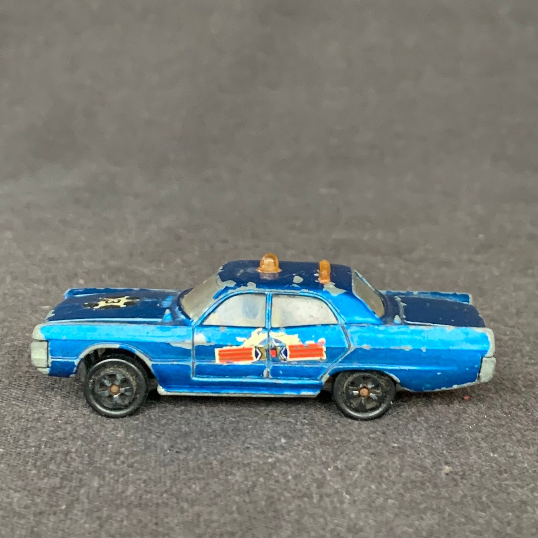 Boîte Majorette Plymouth Fury Police 216, Miniature Collection, Occasion