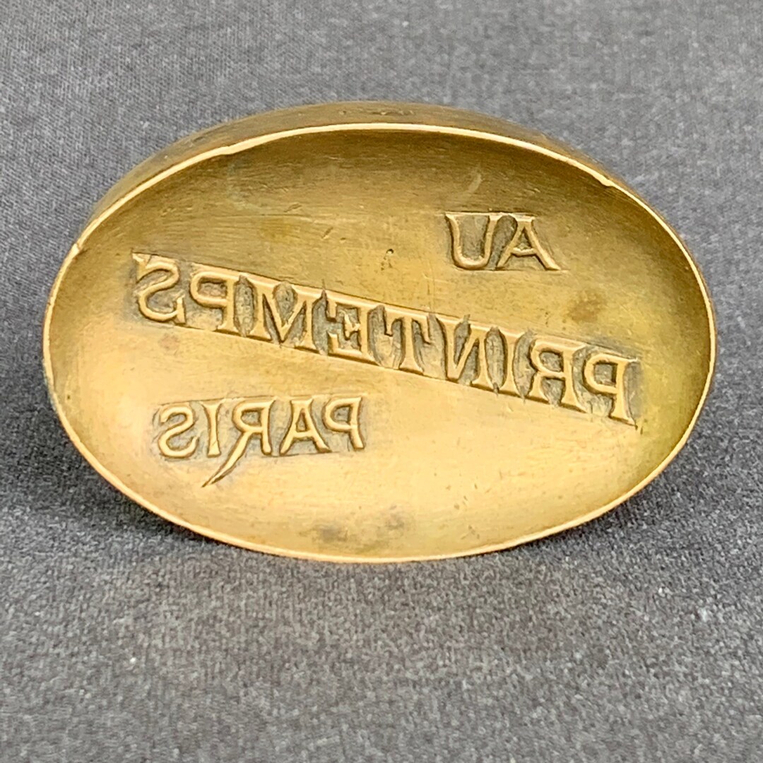 Letterpress Soap Making Antique French Stamp. Printemps Advertising