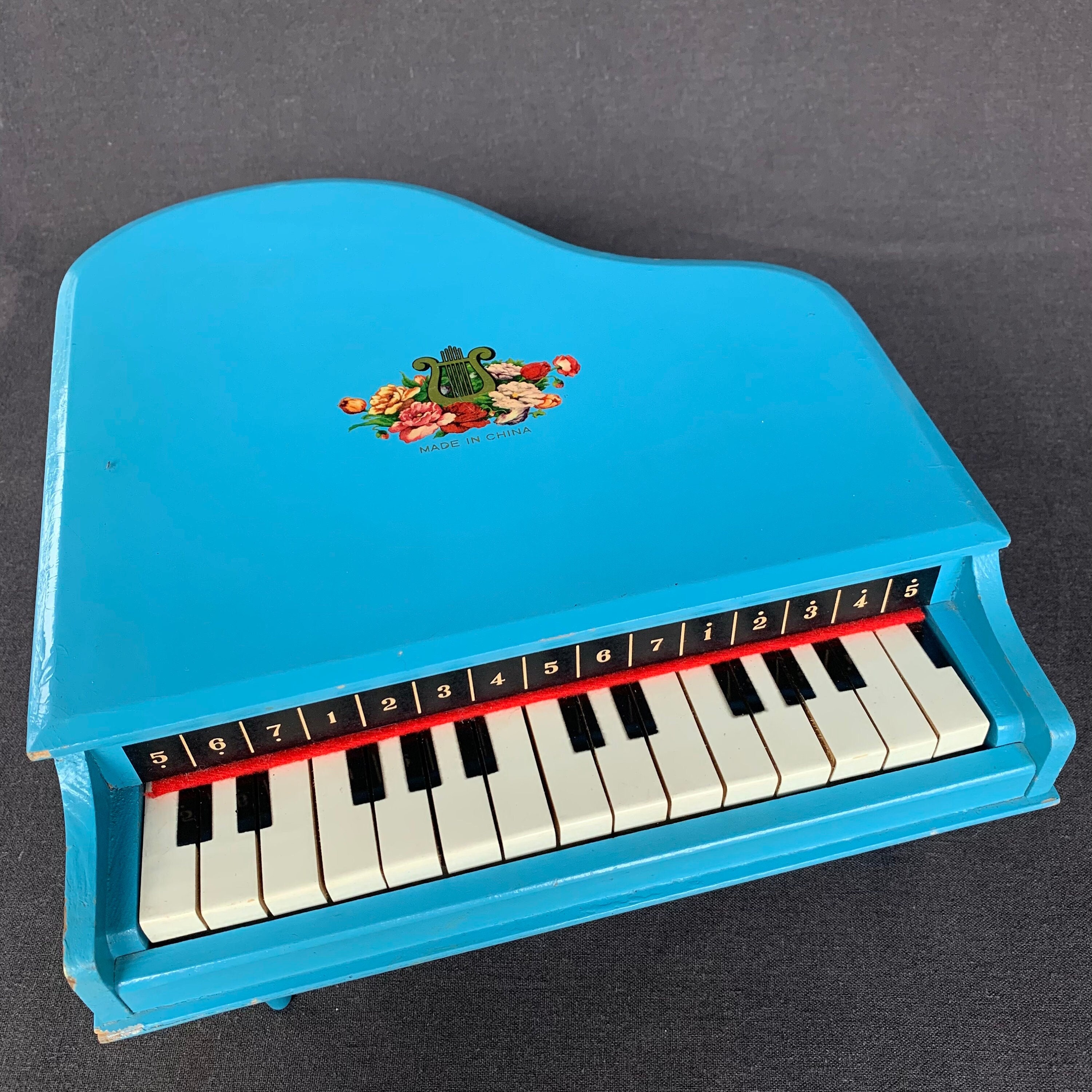 Vintage wooden cheap toy piano