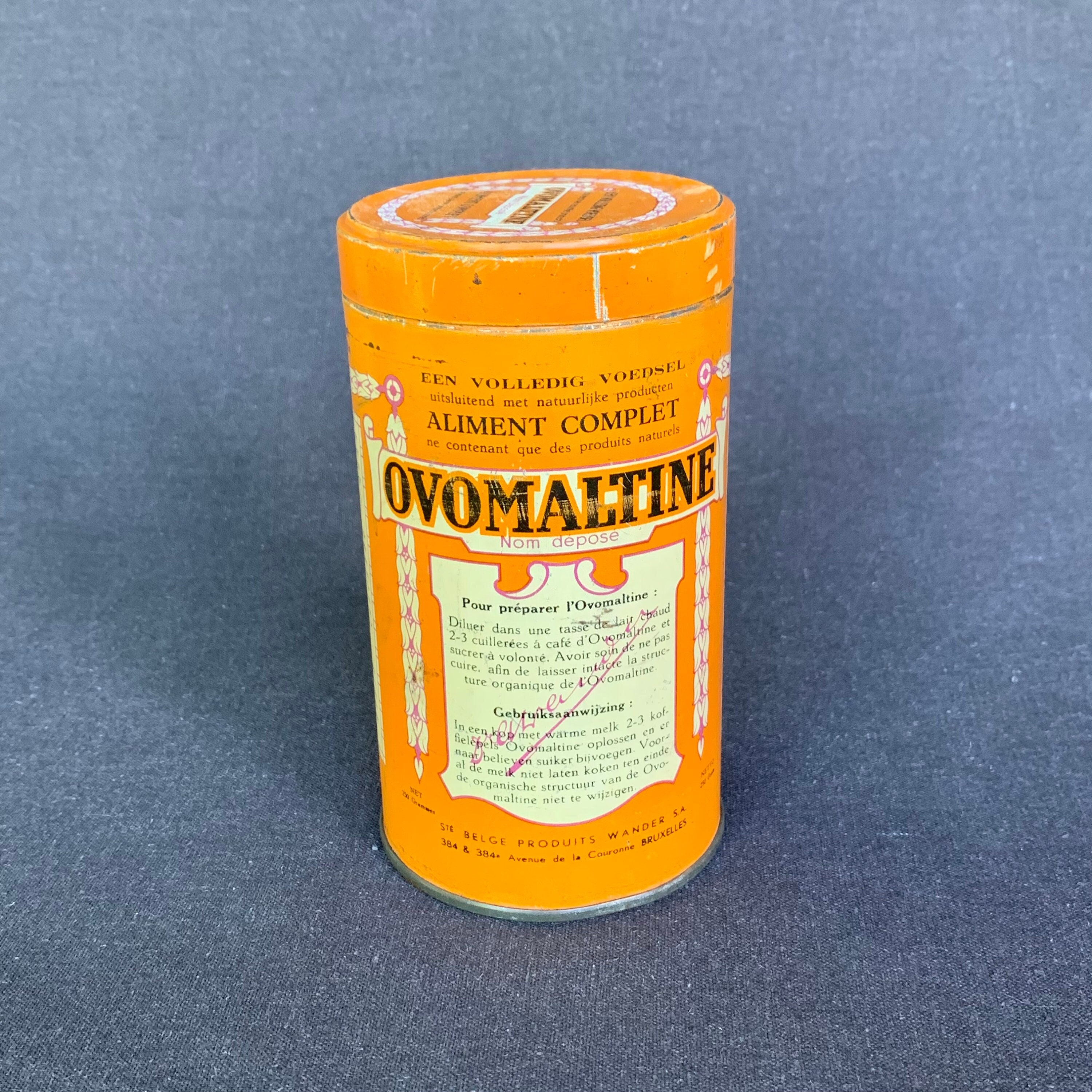 Buy Ovomaltine, It's Dynamite Vintage Bright Orange Food Branded  Collectibles Tin Boxes. Retro Breakfast Table Childhood Memorabilia. Online  in India 