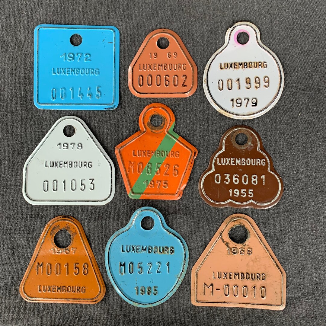 バイク識別用ヴィンテージ番号プレート。1955 1967 1968 1969 1972