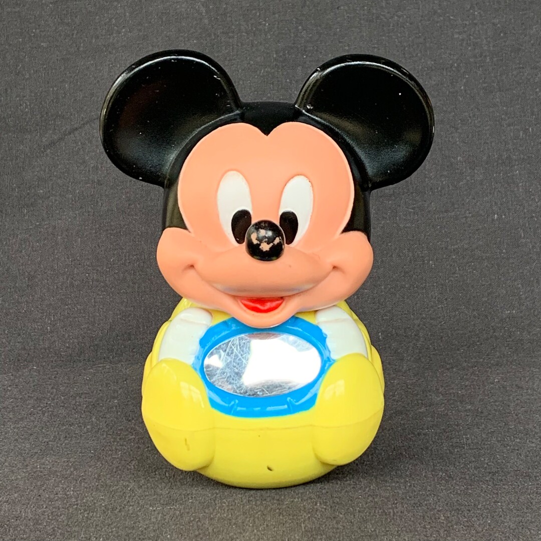 Vintage Walt Disney Collectible Roly Poly Baby Mickey Mouse Rocking ...
