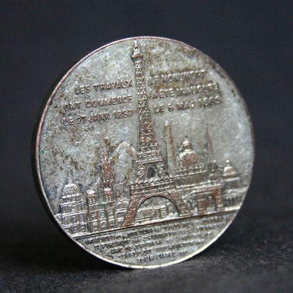 French Commemorative Souvenir From the Eiffel Tower in Paris