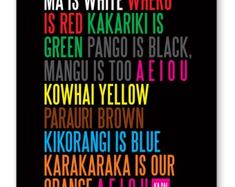 Ma is White print - a New Zealand classic