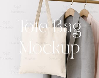 Canvas Tote Bag Mockup, Neutral Tote Bag Mockup, Minimalist Tote Bag Mock up