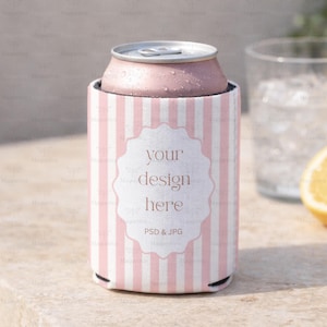 Can Cooler Sleeve Mockup PSD & JPG (Digital Download)