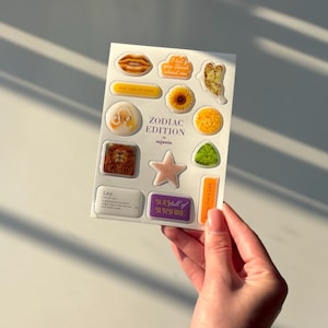 Leo Sternzeichen Aufkleber für Handyhülle, wasserdichte Astrologie Sticker Set, Leo Geschenk für sie, Horoskop Dekor, Laptop Aufkleber, süße Aufkleber