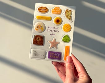 Pegatinas del zodiaco Leo: Calcomanías astrológicas impermeables, regalo de cumpleaños