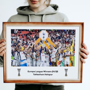 Tottenham Hotspur Europa League Print | Tottenham Hotspur Art Print | Football Poster | Spurs | Football Wall Art | A5 A4 A3 A2 A1 Sizing |