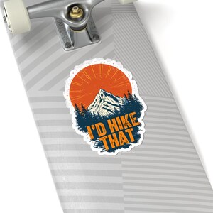 Adventure-Ready Kiss-Cut Stickers - Perfect for Nature Lovers, Hikers, Outdoor Enthusiasts, Travel Journals, Laptop Decor