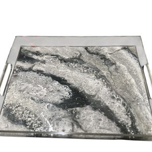 Acrylic Resin Tray – Unique Serving Tray – Modern Home Decor – Unique Gift Idea