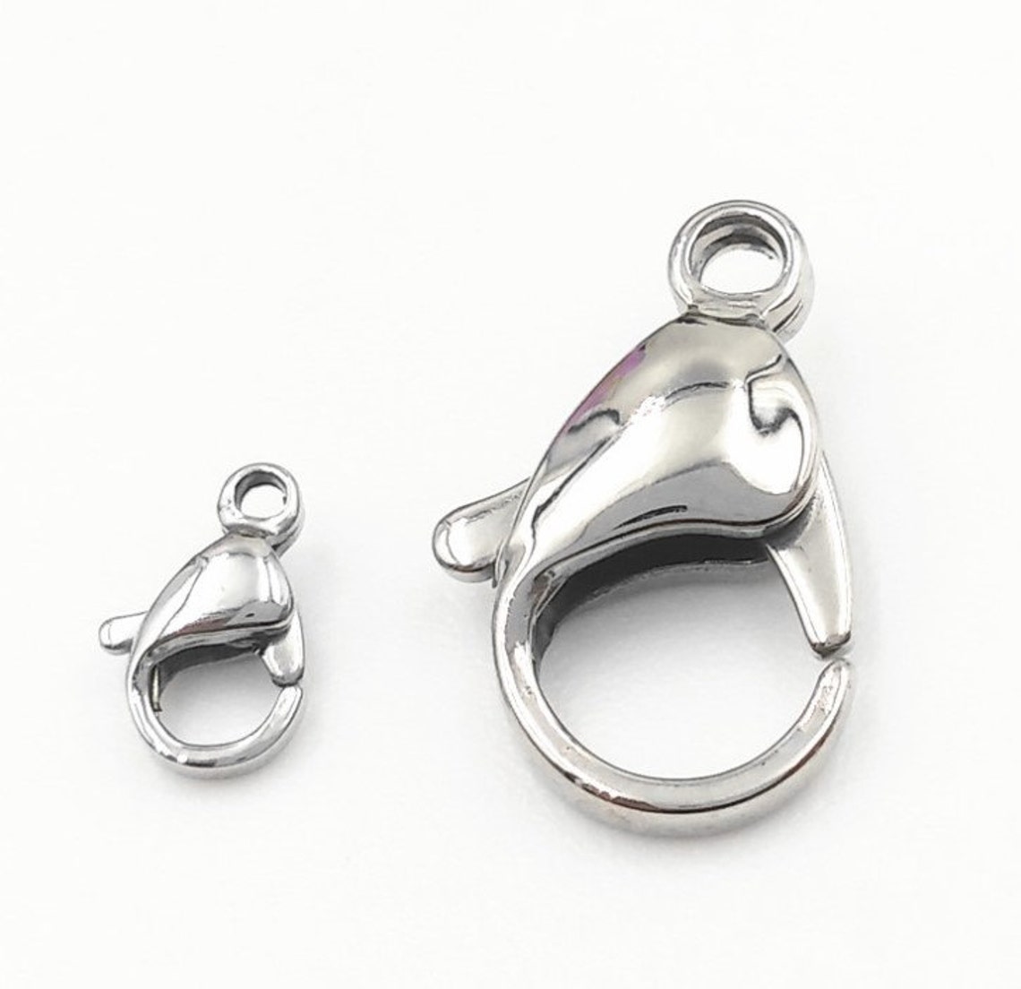 20 316L Stainless Steel Lobster Clasp 9mm/ 10mm/ 11mm/ 12mm/ Etsy