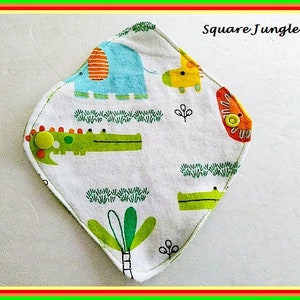 Choose Your Comfort: Everyday Washable Cloth Panty Liners Square Jungle