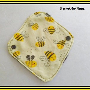 Choose Your Comfort: Everyday Washable Cloth Panty Liners Bumble Bees