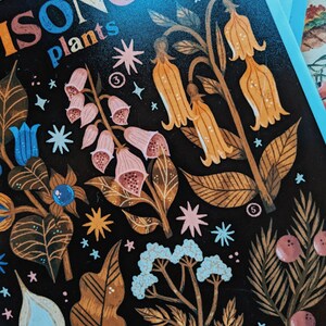 Lámina artística / Tabla de plantas venenosas / Ilustración botánica rotulada a mano por Steph Says Hello / SIN MARCO imagen 5
