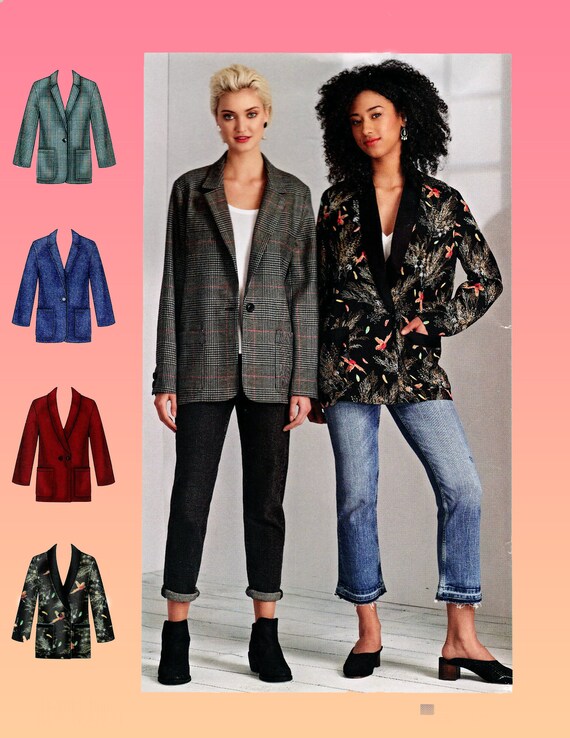 Oversized Blazer Sewing Pattern for Women 2018 SIMPLICITY | Etsy