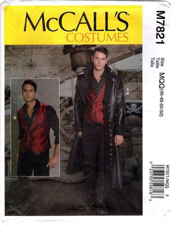 Mccall's Men's Costume Pattern 2018 Mccall's Etsy