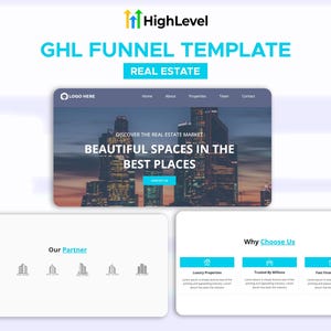 Real Estate Funnel Template - Go High Level Snapshot