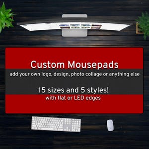 Custom Desk Mat Gaming Mousepad, Personalized Photo Print, xxl xl Large RGB LED customizable Deskmat, Extra Large Mouse Pad Gift for Gamers
