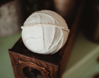 Dainty pearl tie back headband