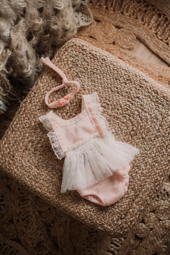 NB Pinky Peach Dress Set - Etsy NB Pinky Peach Dress Set - Etsy