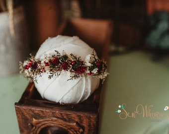 Christmas dried floral halo