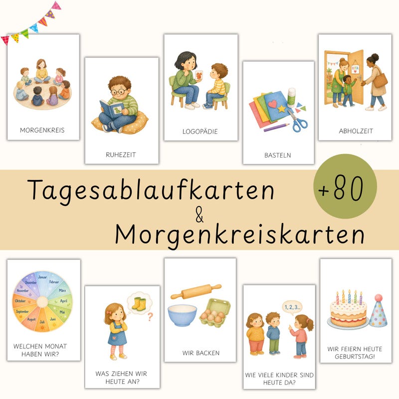 Morgenkreis karten kita - Etsy.de