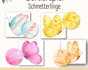 Sortierspiel Schmetterlinge | Muster erkennen | Wahrnehmung, Farben, Konzentration| Kindergarten Material Vorschule | Legespiel | PDF