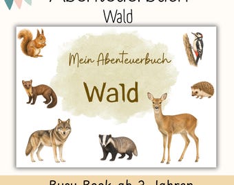 Busy Book Wald | Waldtiere Insekten Pflanzen | Sortierspiel Montessori | Beschäftigung Kindergarten Vorschule | Material Idee Waldwoche |PDF