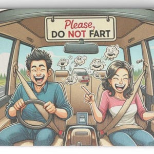 Désodorisant voiture drôle, Don't pet, cadeau hilarant pour les voyages, décoration de voiture, cadeau bâillon, assainisseur d'air nouveauté, accessoire de voiture humoristique