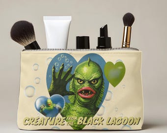 Creature From The Black Lagoon Accessory Pouch - Retro Horror Makeup Bag