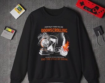 Doomscrolling Sweatshirt: Cozy Introvert Crewneck