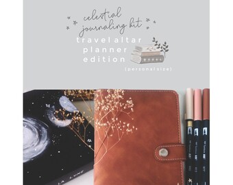 MJ001 Celestial Planner Tutorial and Journaling Kit | Step-by-step Recreation of My Travel Celestial Planner | Personal Size