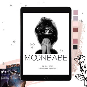 The Moonbabe Collection Luxe Digital planner stickers, Magazine Collage stickers, Goodnotes Stickers, 61 Pre-cropped PNGs CL04 image 3