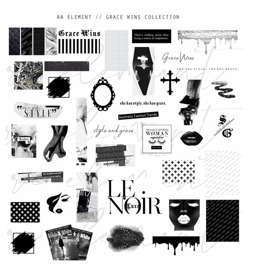 The Grace Wins Collection | Luxe Digital Planner Stickers, Magazine ...