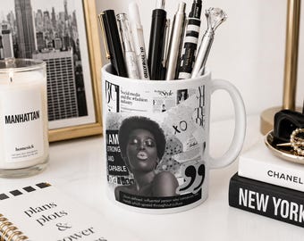 Iconic Cup of Positivity Collage Photo Ceramic Mug