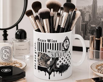 Style and Grace Cup of Positivity Collage Photo Ceramic Mug