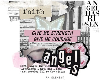 The Angelic Collection | Luxe Digital stickers, Magazine Collage stickers, Goodnotes Sticker File, Pre-cropped PNGs | CL55