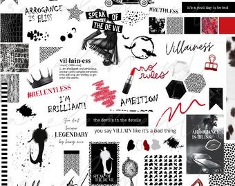 The Perfectly Wretched Collection | Luxe Digital planner stickers, Magazine Collage stickers, Goodnotes Stickers, 84 Pre-cropped PNGs | CL12