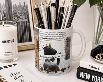 Mademoiselle Cup of Positivity Collage Photo Ceramic Mug