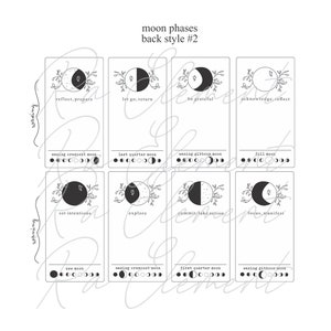 MD002 Moon Phase Oracle Planner Inserts with Moon Phase Definitions Perfect for Vellum, Acetate or Cardstock Personal Size Planner image 7