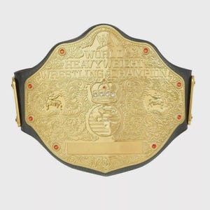 WWE World Heavyweight Championship Big Gold Replica Belt - 2mm Brass Plates